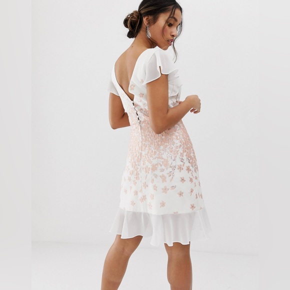 Chi Chi London Nelley Embroidered Jacquard Dress 12 size NWT from NORDSTROM - Picture 12 of 14